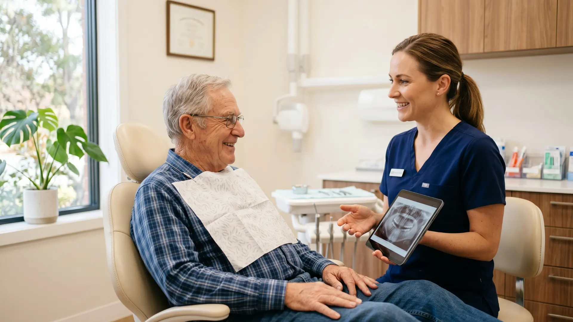 Implantes dentales en adultos mayores: seguridad, beneficios y cuidados especiales